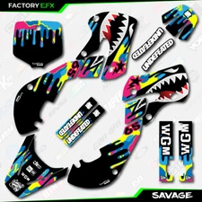  CMYK Camo Savage Racing Graphics Kit fits Kawasaki 00-24 Kx65 Kx 65 Decal