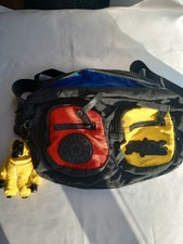 Rare Kipling Jc/dc Castelbajac Shoulder Bag With Monkey Keyring Immaculate 