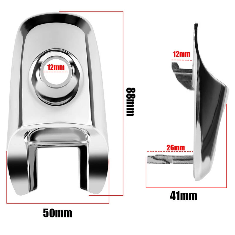 Tapa de cerradura de manija de puerta delantera izquierda tapa de orificio de llave para Ford Flex Lincoln MKX 2009-19 Foto 3 de 4