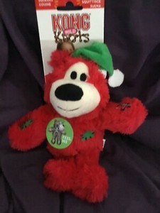 Kong Holiday Wild Knots Bear Dog squeak Toy new sm/md red great toy for your pet 35585488011 | eBay
