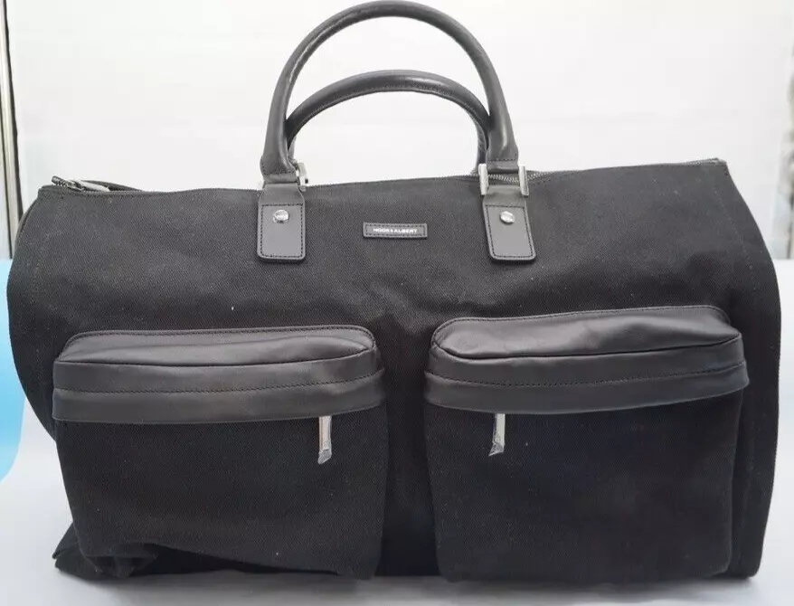 Hook Albert Black Canvas Garment Duffel Bag eBay