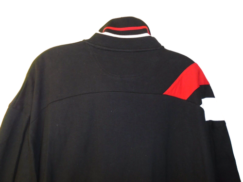 NEW FILA FULL ZIP UP BLACK RED WHITE COTTON ATHLETIC TOP SHIRT MENS SIZE 2XL XXL - Picture 8 of 11