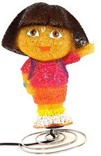 DORA THE EXPLORER - Tabletop - Night Stand - EVA Sparkle Lamp Night Light - 10"