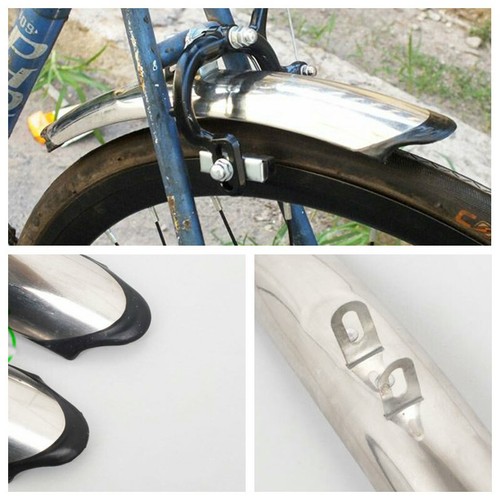 27'' 1 Pair Bicycle Road Bike Mudguard 700c Bicycle Front Rear Fender Accessory - Picture 9 of 19
