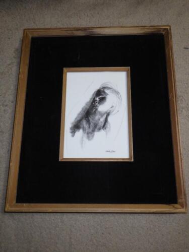 Noritake Ceramic Board Painting Emilio Greco Women's Art Framed 22.5x16 cm