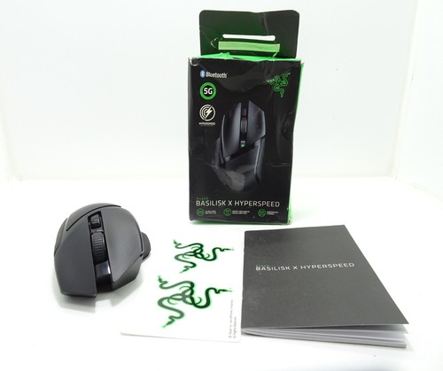 Ratón óptico inalámbrico para juegos Razer Basilisk X Hyperspeed negro con caja. - Imagen 1 de 8