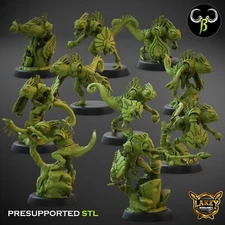 Nova Hunters Shields | Lizardmen | 3D Printed Miniatures | Clay Beast Creation |