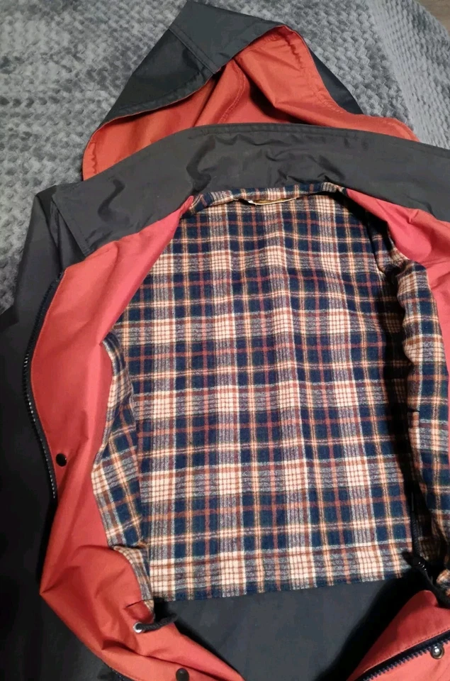 Lobo by Pendleton Black Jacket Made In USA Size Medium Plaid - Image 3 of 4