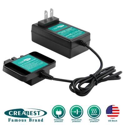 CREABEST Charger For AEG Milwaukee 18V 14.4V 12V 9.6V 7.2V Ni-CD/Ni-MH B18 BS14X Battery