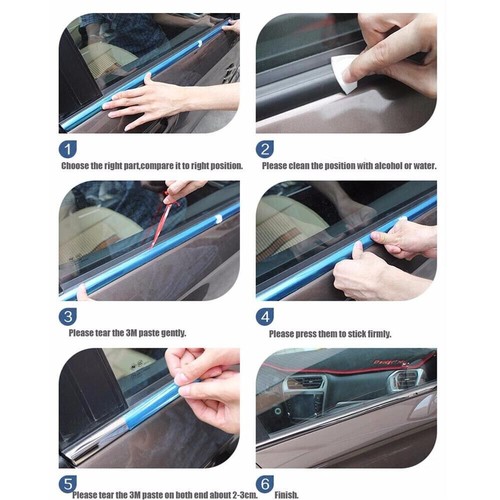 4Pcs Upper Windows Molding Trim Decoration Strips For Chevrolet Malibu 2013-15 - Picture 13 of 13