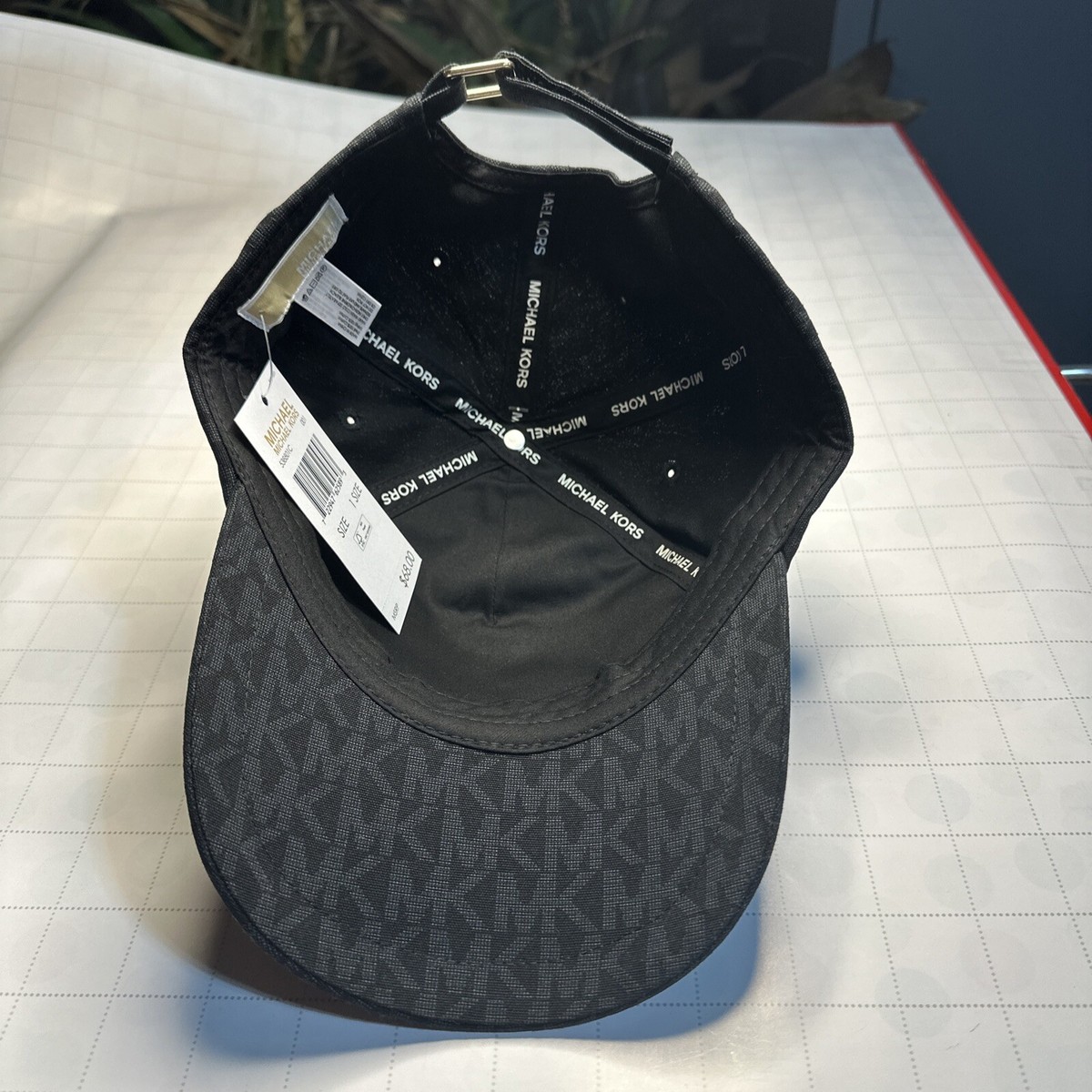 MICHAEL KORS Signature Logo Stretch Cotton Adjustable Baseball Hat NWT One Size MICHAEL KORS Signature Logo Adjustable Cotton Baseball Hat  main image 3