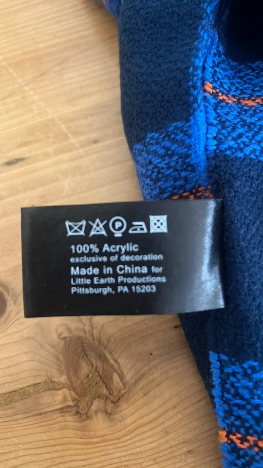 CHICAGO BEARS ACOGEDORA MANTA A CUADROS BUFANDA Foto 3 de 3