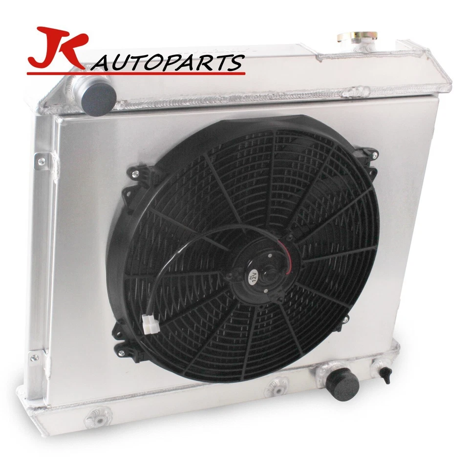 For 1961-64 Pontiac Catalina Bonneville Grand Prix 389 421 Radiator+Shroud 3-Row Foto 2 de 4