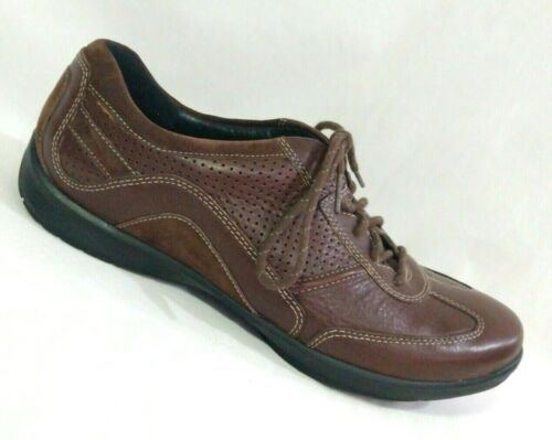 Clarks Wave Walking Shoes Women's Size 10M Brown Oxford NO INSOLES - Picture 2 of 10