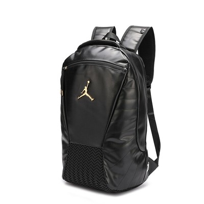 jordan retro 12 backpack black and gold