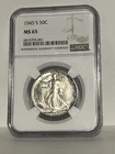 1945-S MS65 Walking Liberty Half Dollar NGC Mint State 65 ** Swirling Luster!