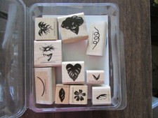 Stampin Up 1999 Definitely Decorative Marvelous Morning Glory Rubber Stamp Set