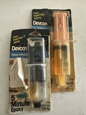 2 pack Clear DEVCON 5 Minute Epoxy High Strength 1500 PSI S208 20845