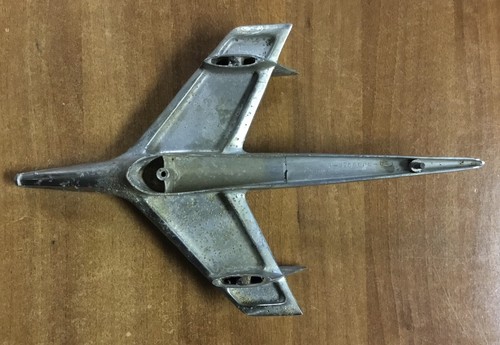 1955 Chevy Bel Air, Chrome, Eagle Airplane Hood Ornament, P-3709686C-1 - Picture 7 of 9