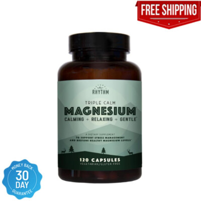 Triple Calm Magnesium - 150mg of Magnesium Taurate, Glycinate, and Malate for...