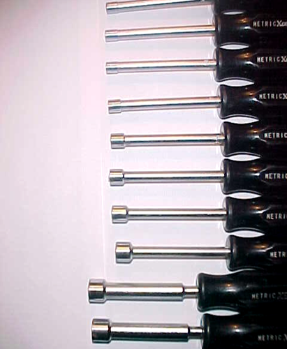 XCELITE METRIC NUTDRIVERS (Lot of 10) Black Handles - Picture 3 of 3