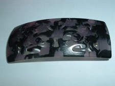 Cutout Lucite Tortoise Hair Barrette in Gift Box