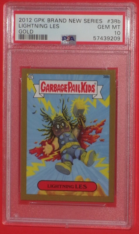 2012 Garbage Pail Kids Lightning Les GOLD PSA 10 * 2013 MINI * POP 1 - GPK BNS1