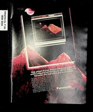 1983 Panasonic Color TV CompuFocus Vintage Print Ad 16753