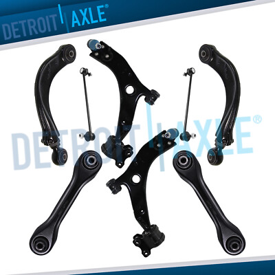 8pc Complete Front and Rear Control Arms Suspension Kit for Volvo S40 V50 C70