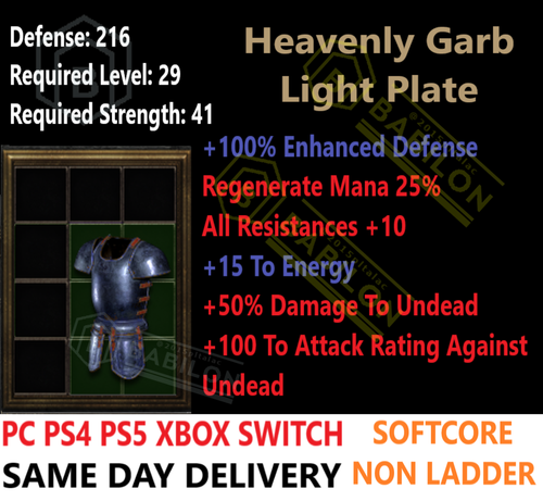 LOW LV UNIQ ITEMS NON LADDER ✅PC PS4 PS5 XBOX SWITCH✅ DIABLO 2 RESURRECTED D2R - Picture 11 of 167