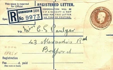 GB Birmingham REGISTERED Bedford RP65F 1940s {samwells-covers} E217