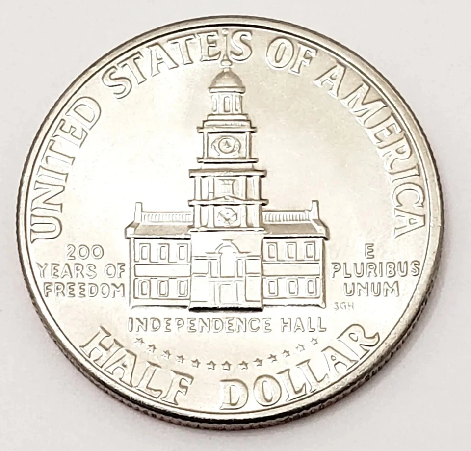 Medio dólar Kennedy 1776-1976-P BU/UNC ⭐️Hermoso⭐️ Foto 2 de 2