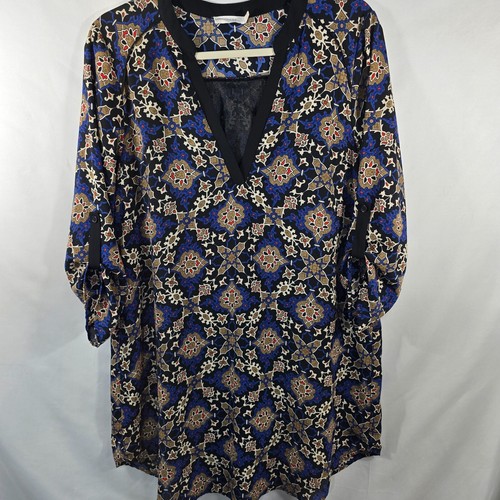 LUSH Pullover A-Linien Kleid V-Ausschnitt 3/4 Arm gefüttert Gr. L (OO-4) - Bild 9 von 11