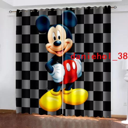 Tende oscuranti spesse per bambini Topolino e Minnie anello termico occhiello superiore - Foto 24 di 53