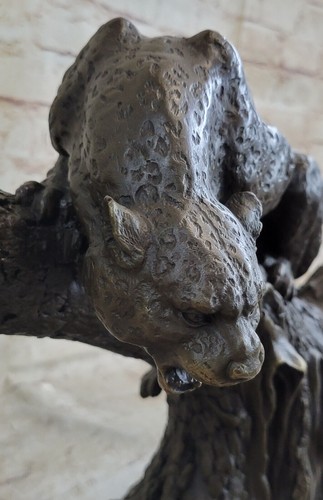 Handcrafted Modern Abstract Jaguar by Henry Moore Bronze Sculpture Statue Decor - Picture 9 of 10