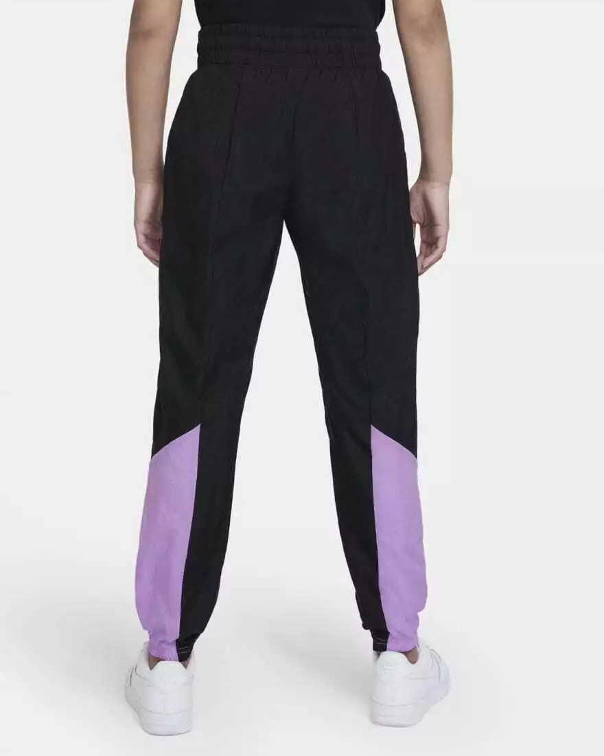 Nike Sportswear Heritage Big Kids Girls Woven Pants Black Purple size M L XL