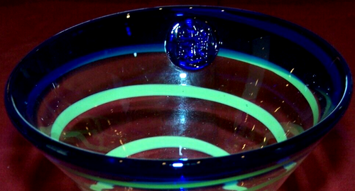 Kosta Boda Royal Caribbean Colorful Swirl Martini Glass Stem #3 - Picture 2 of 2