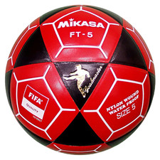 Mikasa Ft5A-Bkr-W Goal Master Soccer Ball Black/Red Size 5Fifa