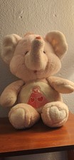 1984 Kenner Care Bear Cousins Lotsa Heart Elephant Stuffed Animal 13Inch Vintage
