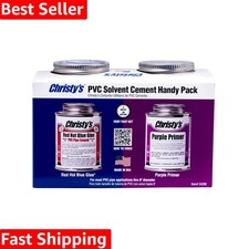 Handy Pack: Red Hot Blue Glue Medium Body PVC Cement and Purple Primer, 1/2 P...