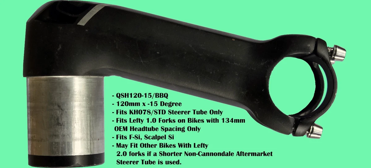 Cannondale 1.5 in Threadless Bicycle Stems for sale | eBay