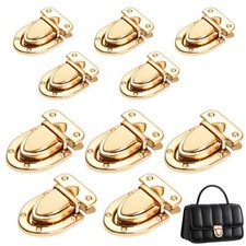 10 Pcs Turn Lock Clasp Purse Closure Twist Locks Fasteners Metal Hardware Cli...