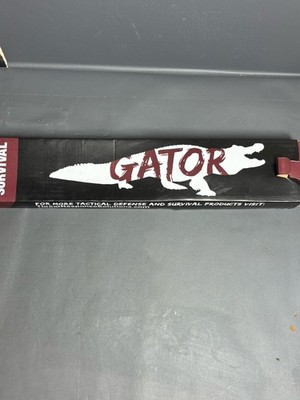 TRS Gator 16'' Hunting Survival Saw-Tooth Blade Knife & Sheath 10'' blade 91925A