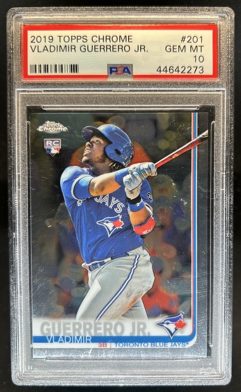 2019 Topps Chrome Vladimir Guerrero Jr. Rookie RC #201 Blue Jays PSA 10 GEM MINT