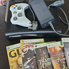 Microsoft Xbox 360 120GB PAL Wi‑Fi 1080p Console w/ White Controller + Games