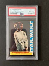1977 Star Wars A New Hope Wonder Bread Princess Leia #3 Trading Card PSA 8 NM MT