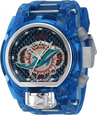 New INVICTA Bolt Zeus Lmtd Edition NFL Miami Dolphins Men's Watch Model #41543