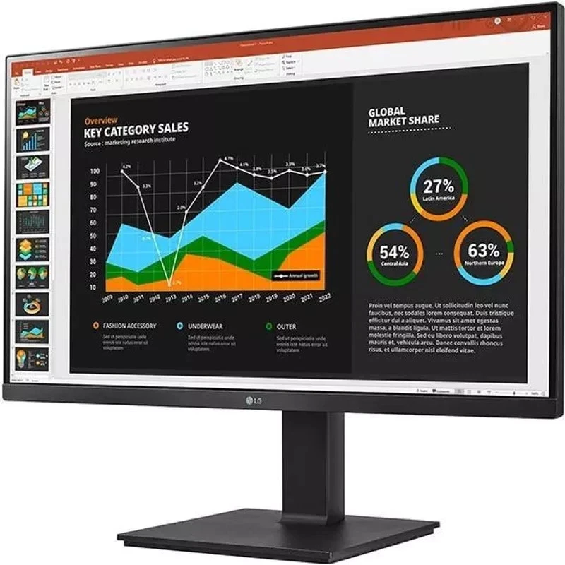 LG 27BQ75QB- Business Monitor - QHD IPS Panel, HDMI, USB-C Schwarz - Bild 2 von 4