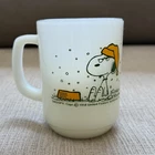 Vintage Fire-King Snoopy Mug I Hate It When It Snows On My French Toast USA