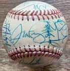 1996 PHILADELPHIA PHILLIES Team-Signed ONL BASEBALL *JSA COA* 38 Sigs/Schilling
